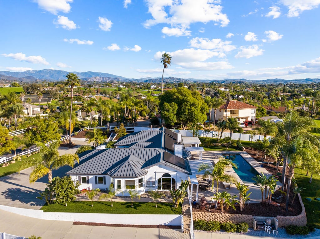 Fallbrook · Drone · acreage and pool