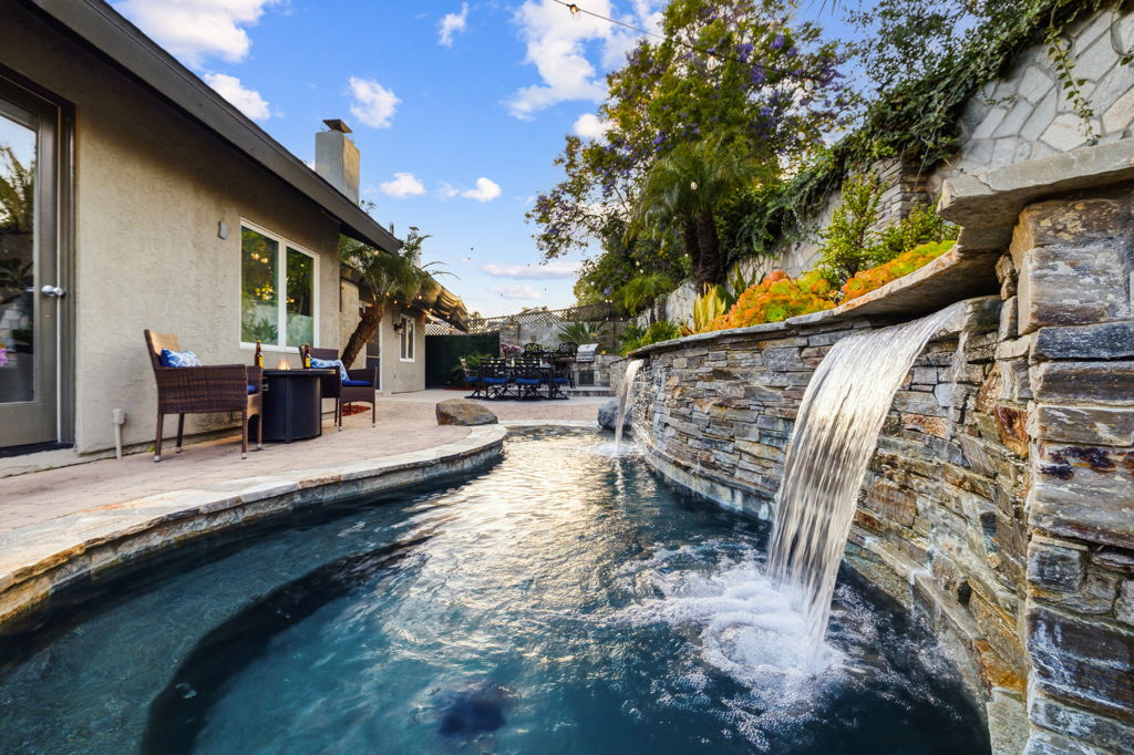 Oceanside · Pool and waterfall
